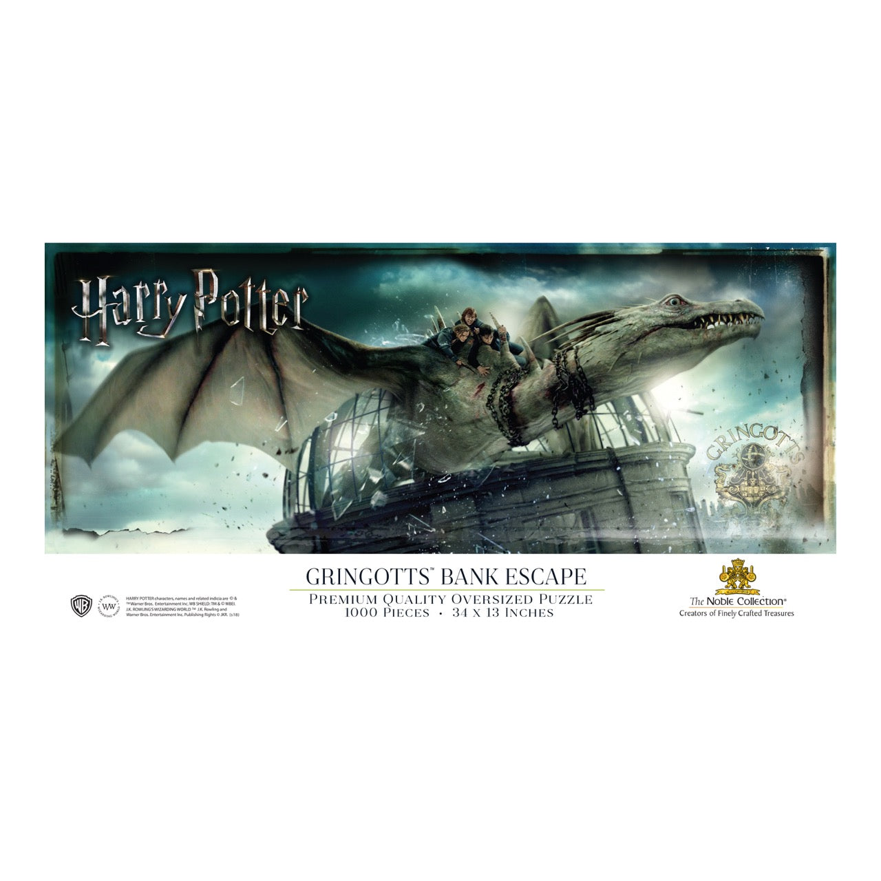 Harry Potter puslespill 1000 brikker – Gringotts Bank Escape