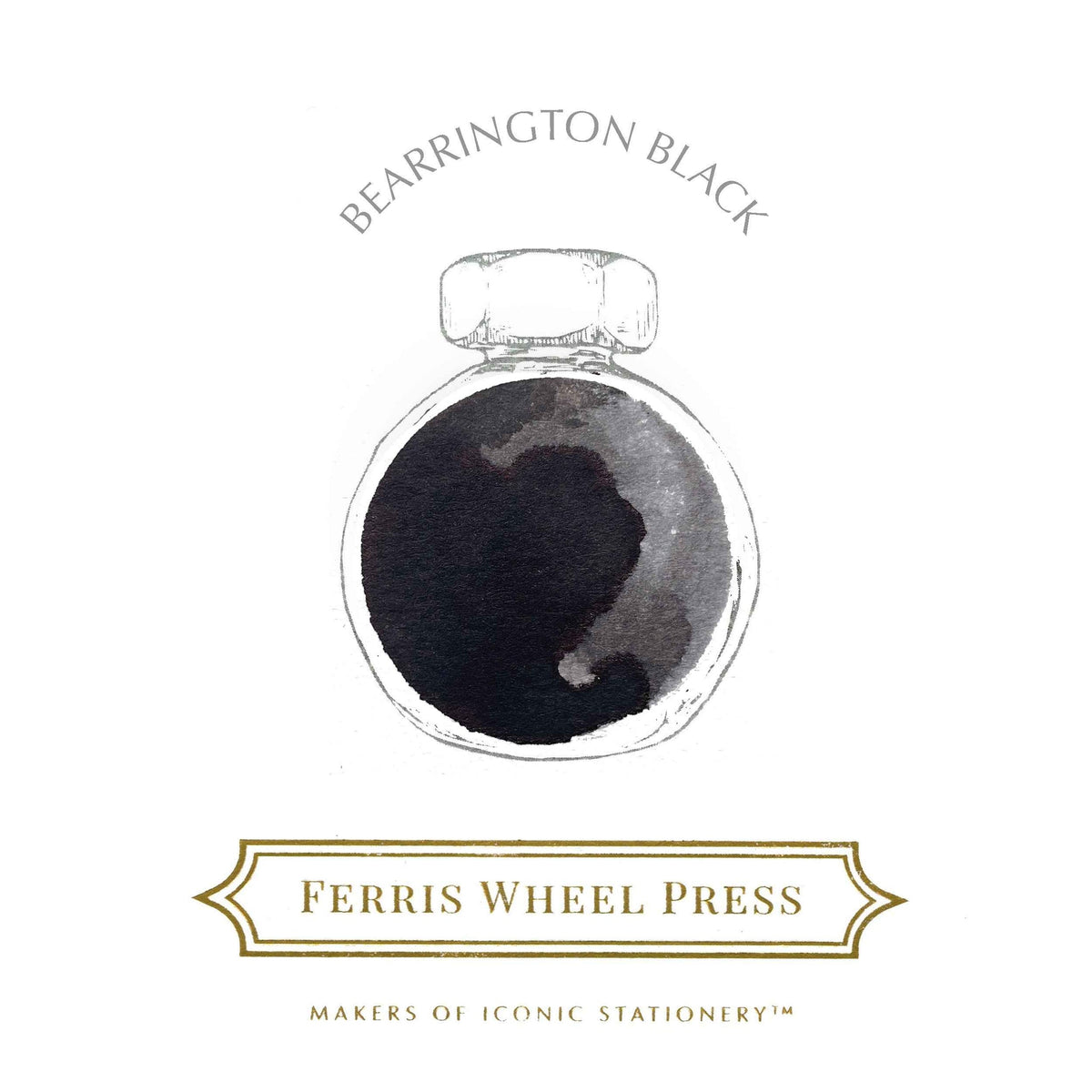 Blekk til fyllepenn 10 ml – Bearrington Black