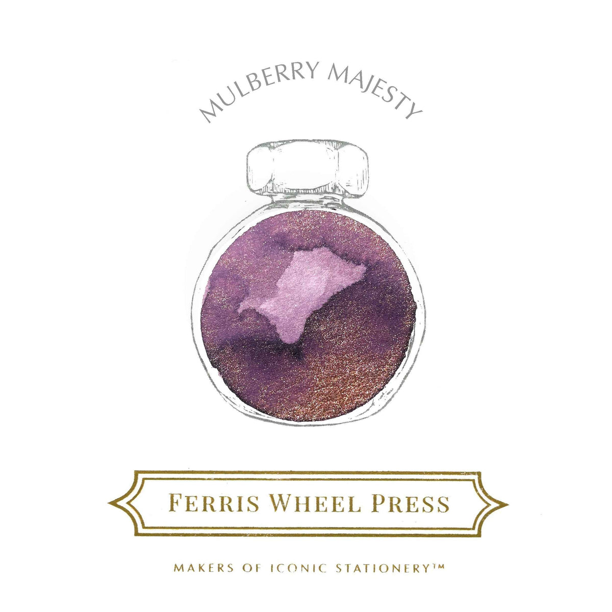 Blekk til fyllepenn 10 ml – Mulberry Majesty