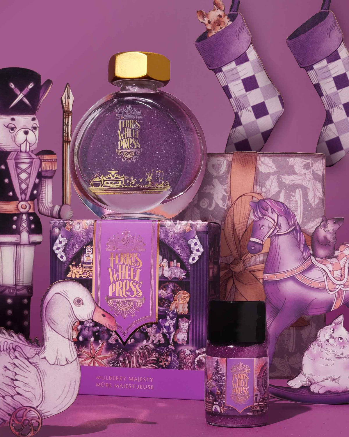 Blekk til fyllepenn 10 ml – Mulberry Majesty
