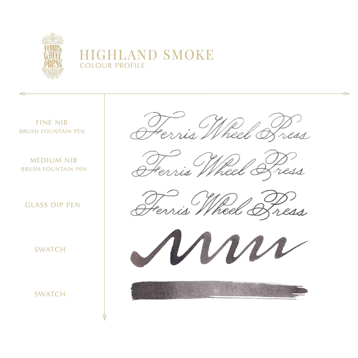 Blekk til fyllepenn 10 ml – Highland Smoke