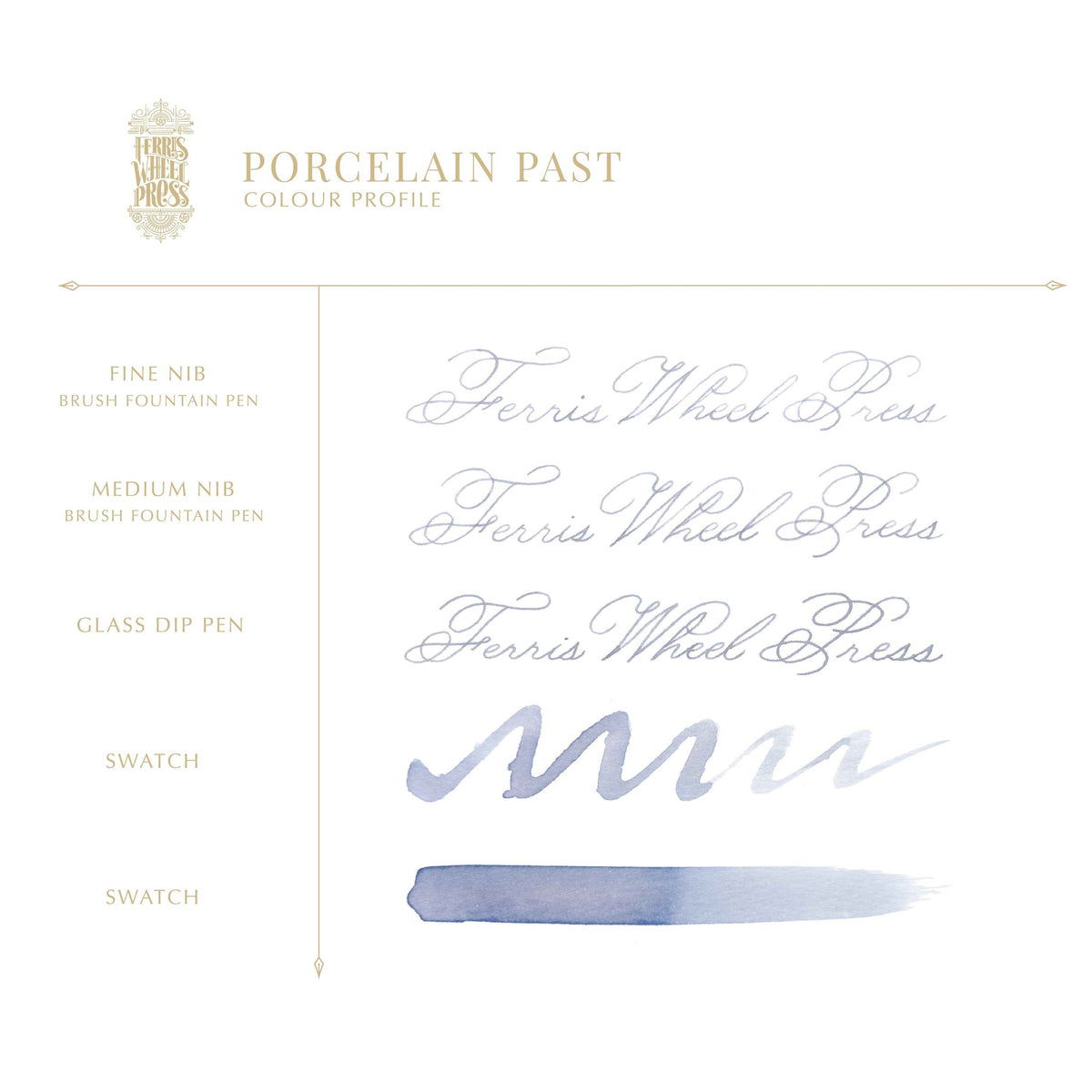 Blekk til fyllepenn 10 ml – Porcelain Past
