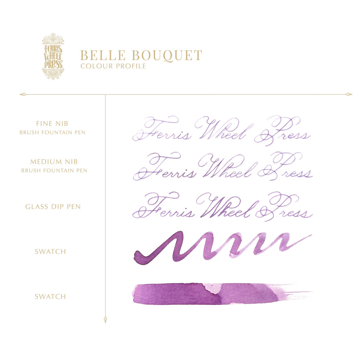 Blekk til fyllepenn 10 ml – Belle Bouquet