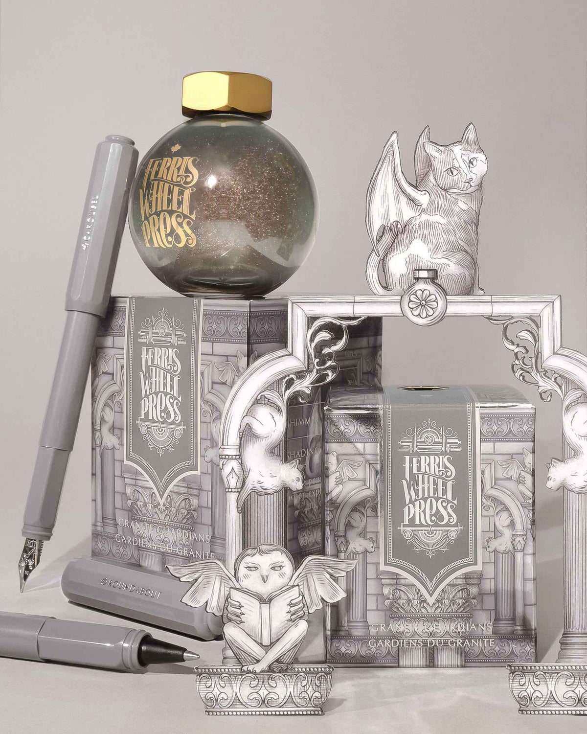 Blekk til fyllepenn 20 ml – Granite Guardians