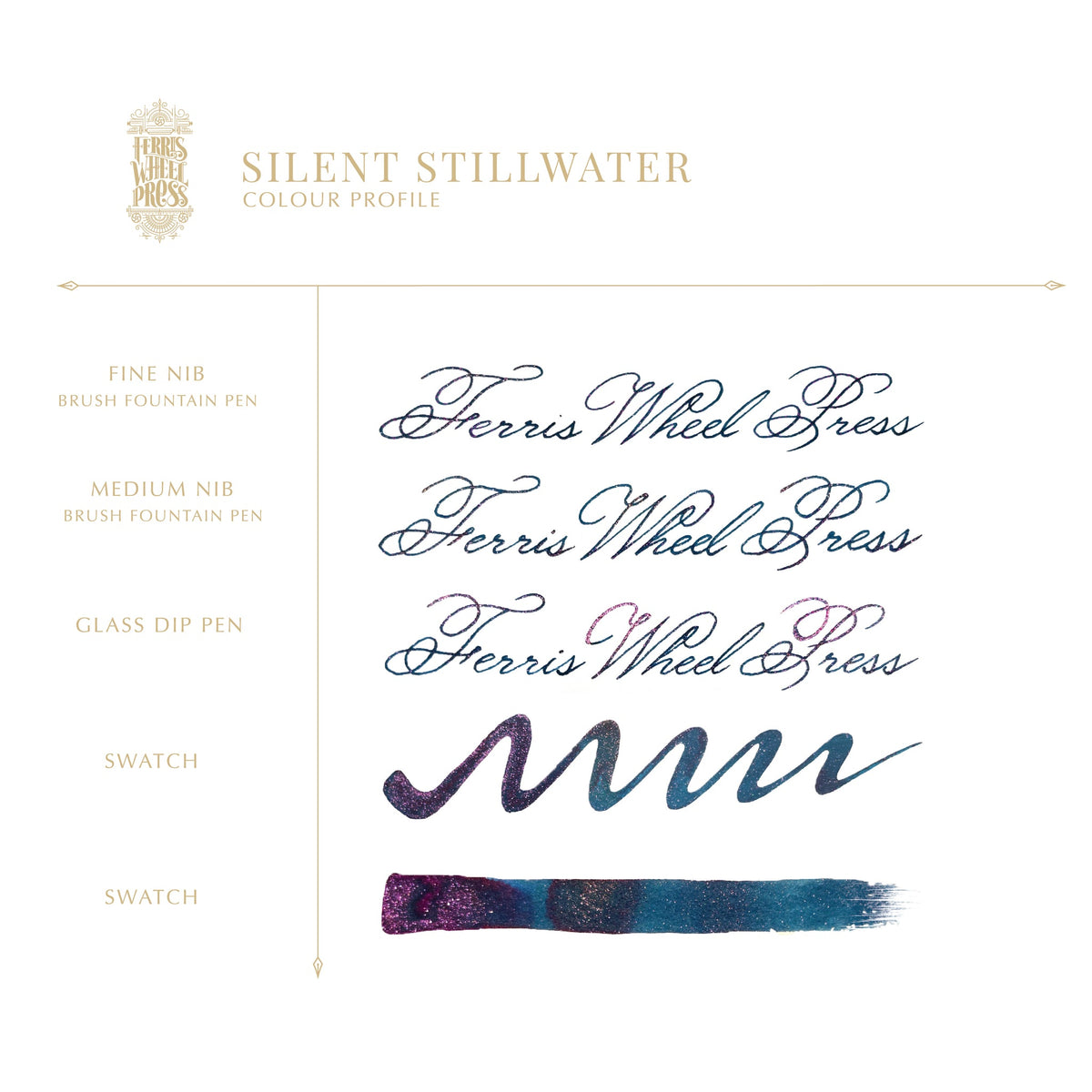 Blekk til fyllepenn 20 ml – Silent Stillwater