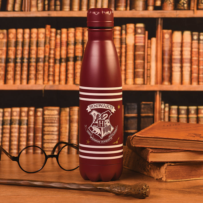Harry Potter drikkeflaske – classic crest burgundy stripes