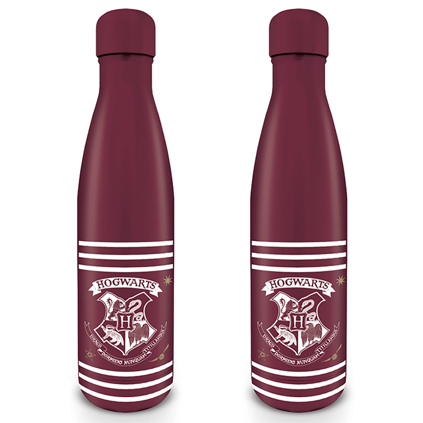 Harry Potter drikkeflaske – classic crest burgundy stripes