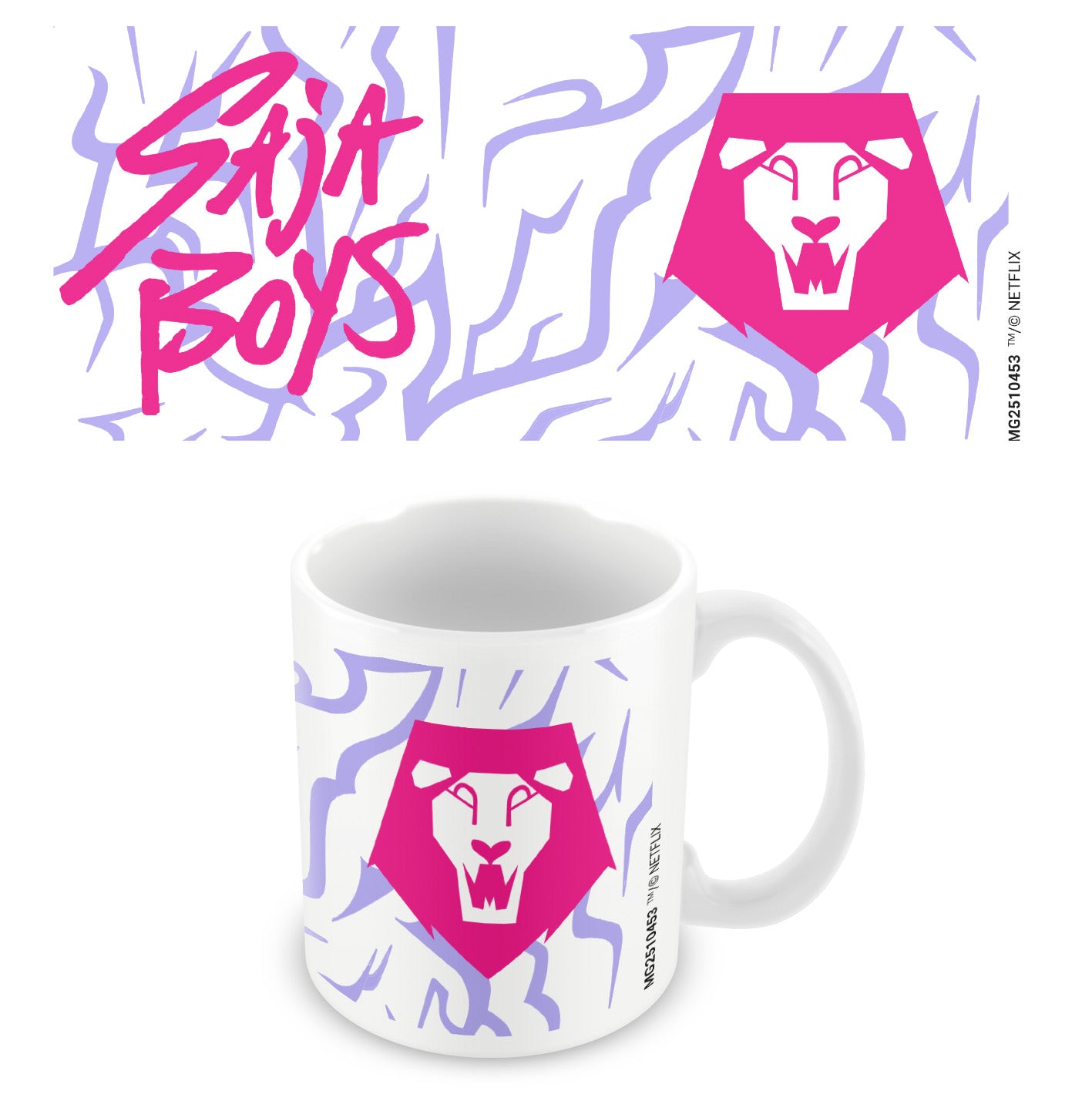 K‑Pop Demon Hunters kopp – saja boys logo