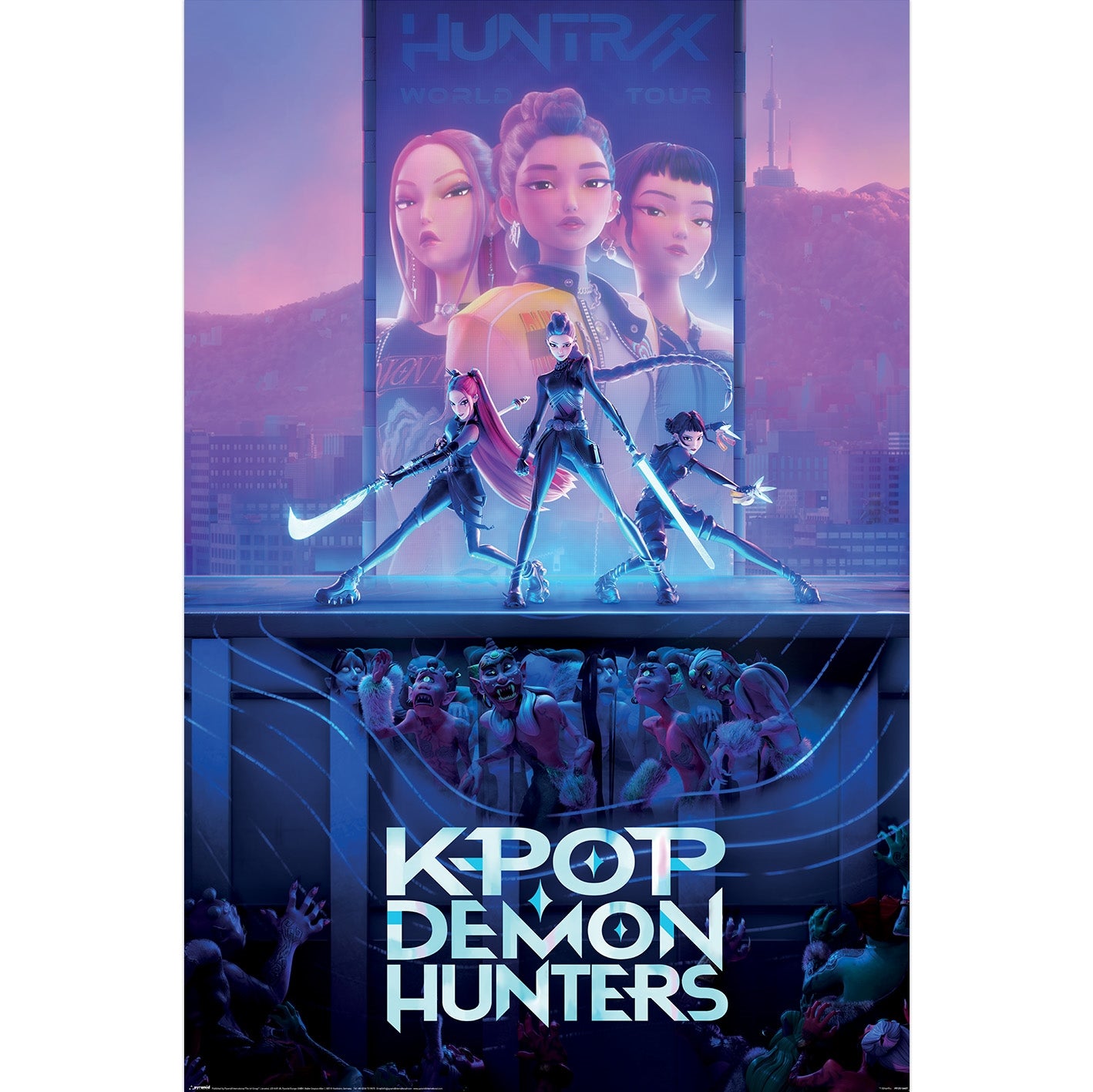 K‑Pop Demon Hunters plakat – key art