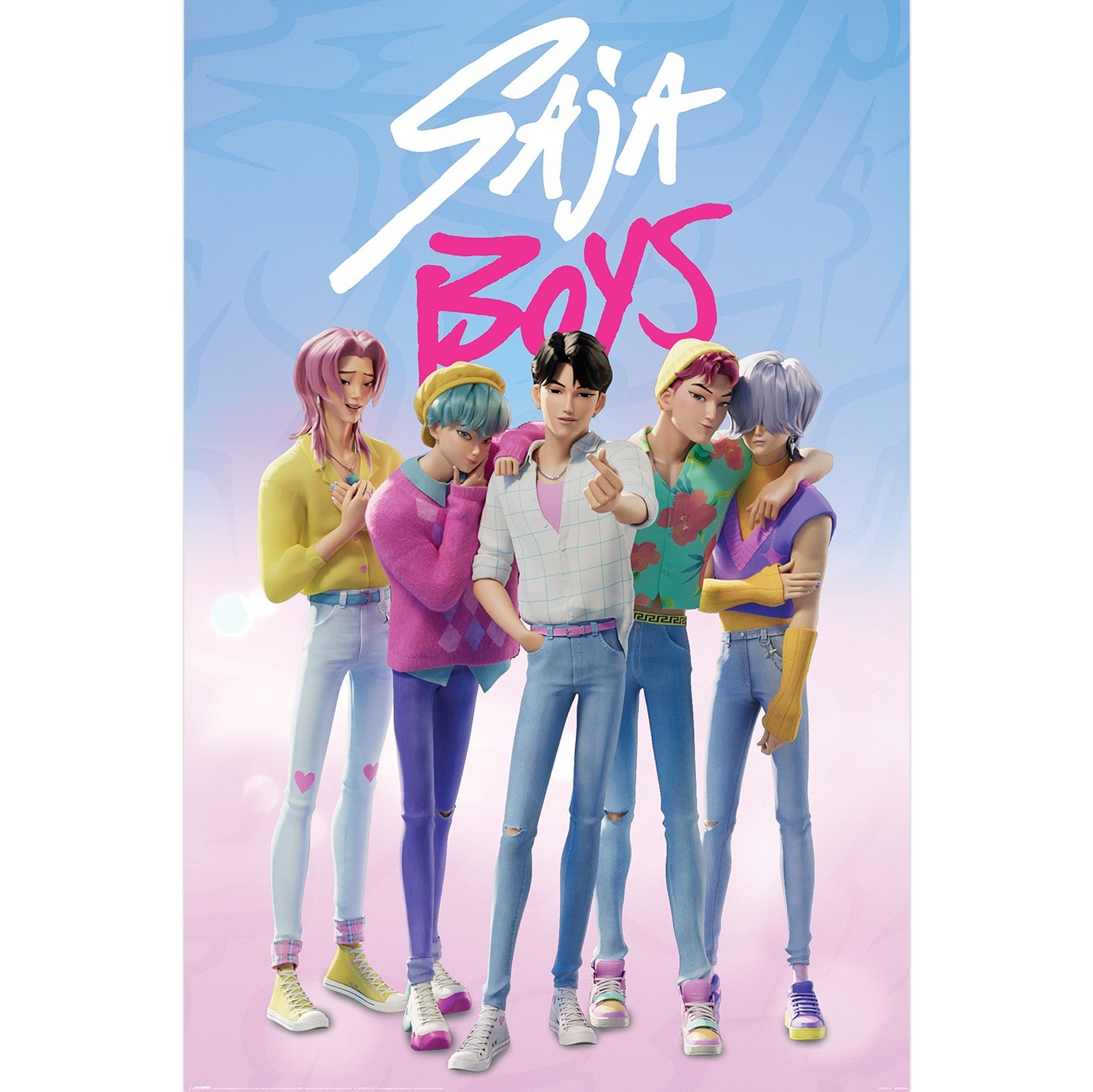 K‑Pop Demon Hunters plakat – saja boys