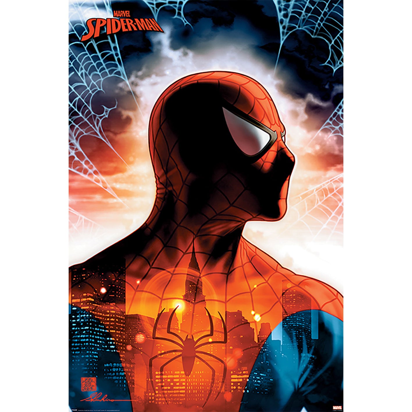 Spider-Man plakat – protector of the city