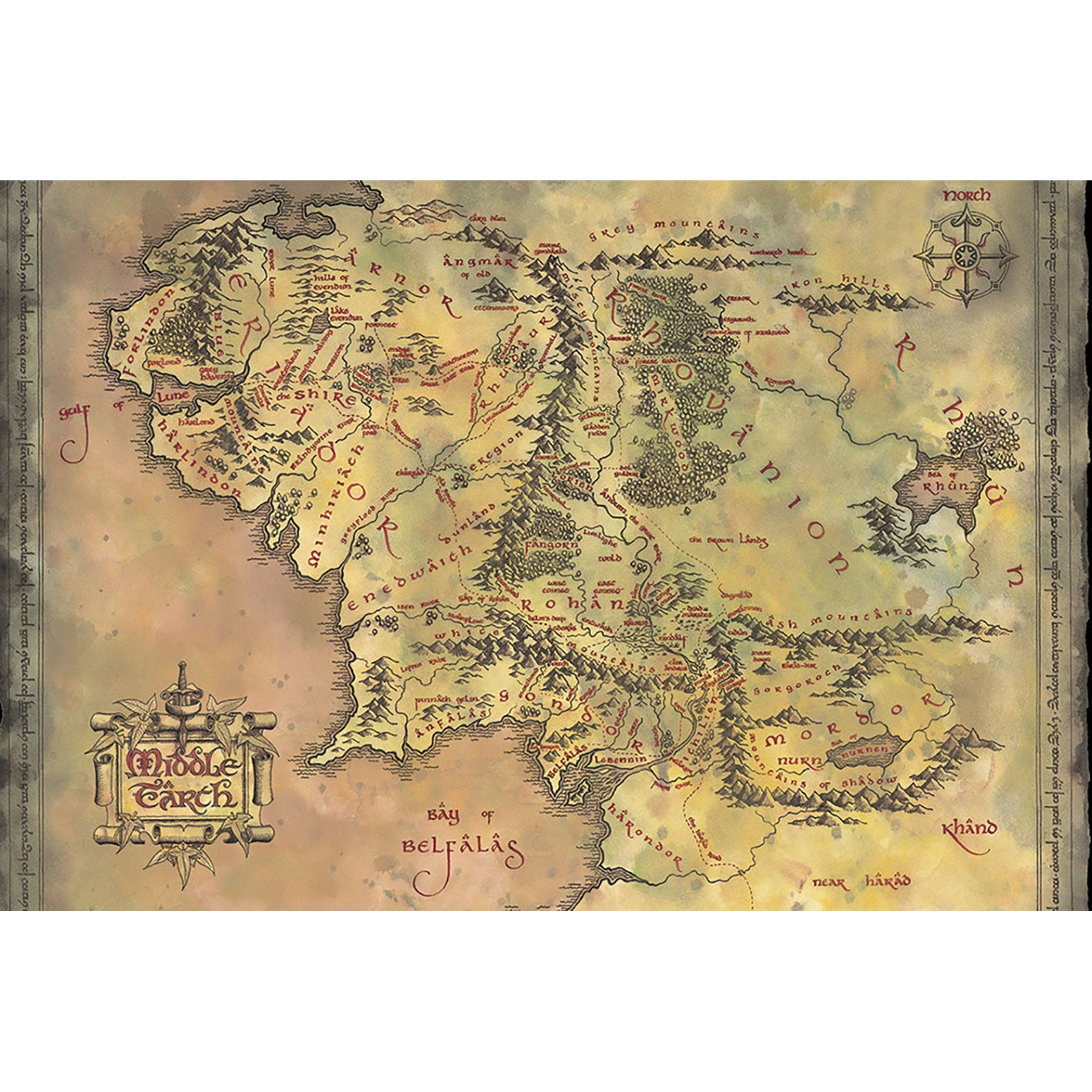 Ringenes Herre plakat – middle earth