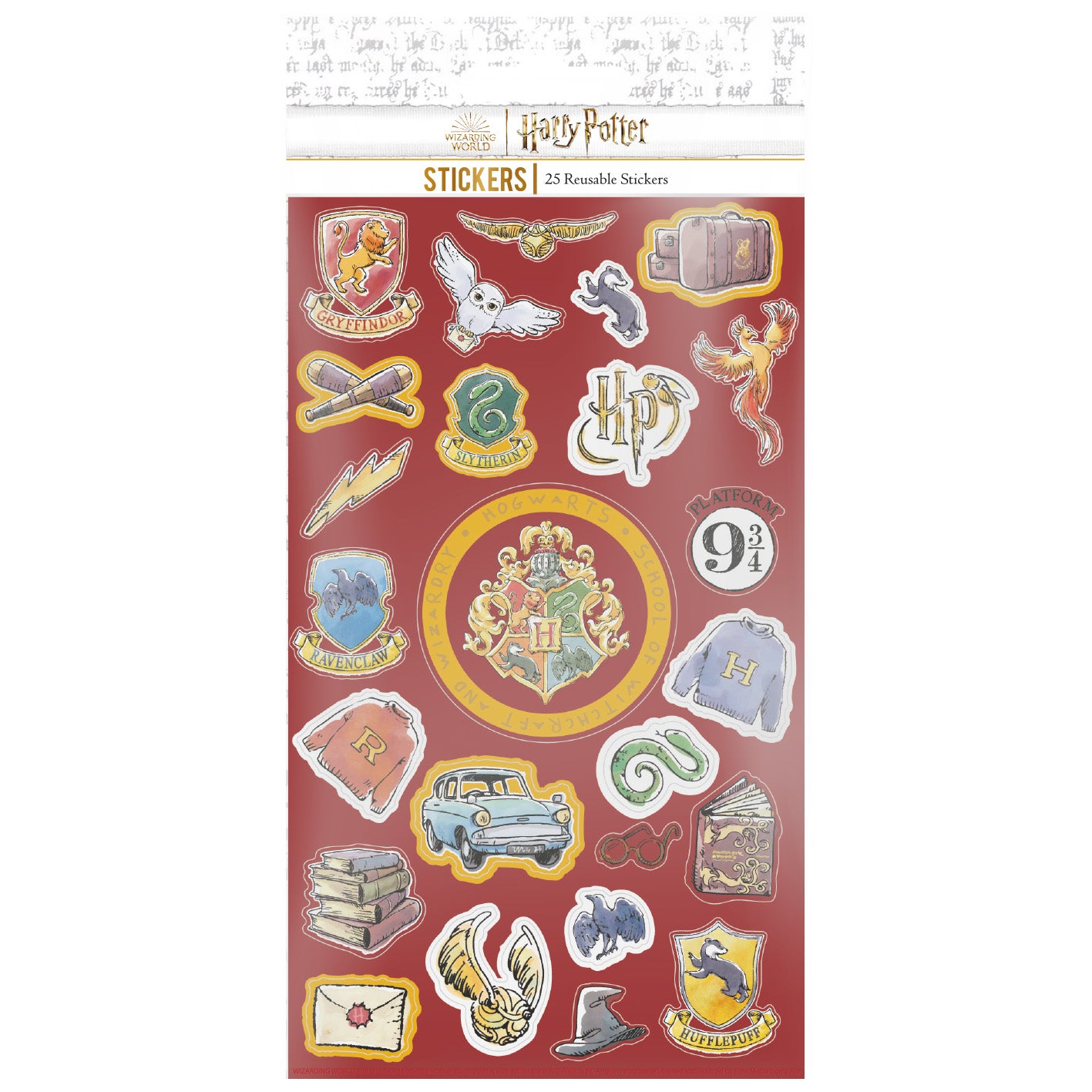 Harry Potter klistremerker – hogwarts