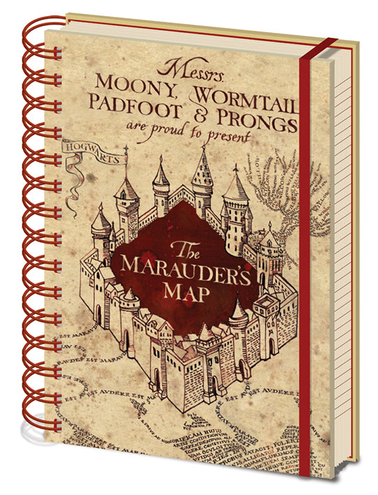 Harry Potter notatbok – marauders map