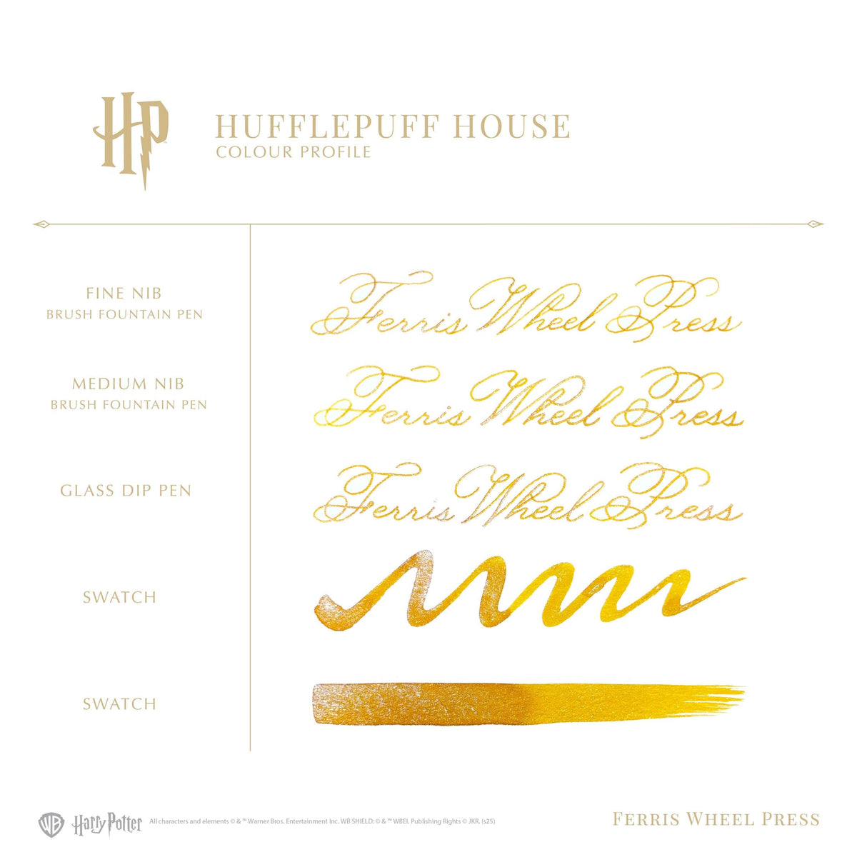 Harry Potter blekk til fyllepenn – Hufflepuff