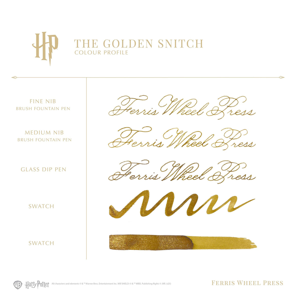 Harry Potter blekk til fyllepenn – The Golden Snitch