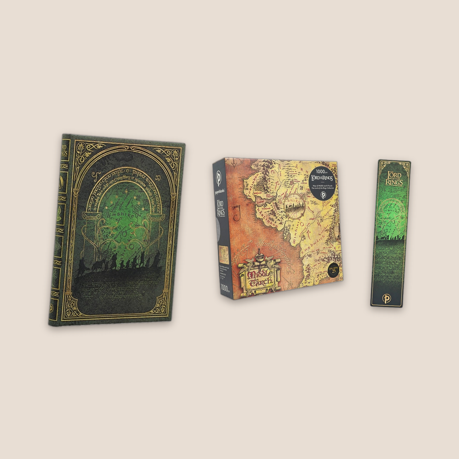 Ringenes Herre bundle - Notatbok, bokmerke og puslespill