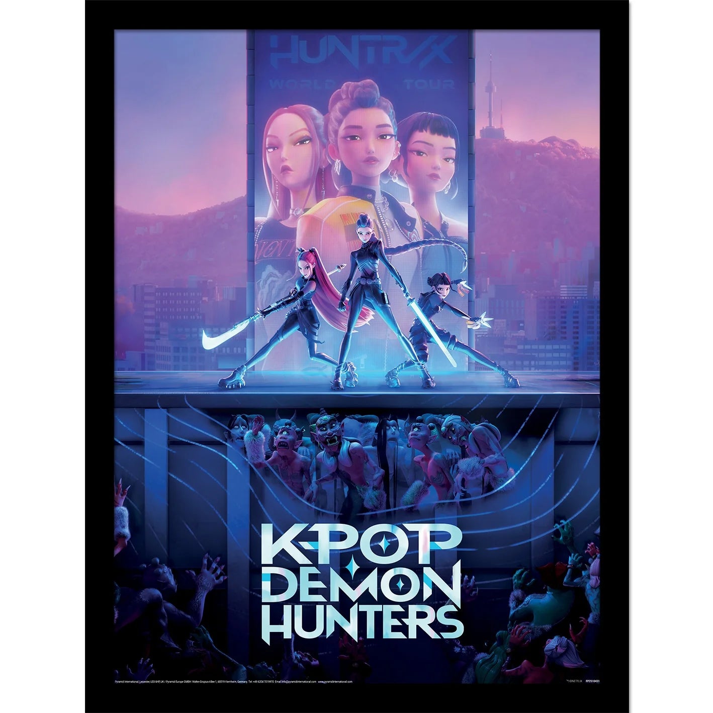K‑Pop Demon Hunters plakat (Innrammet)