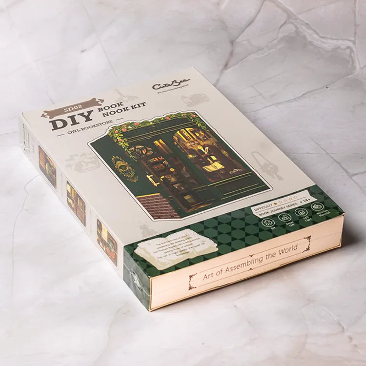 Owl Bookstore - Book nook byggesett – bilde 2