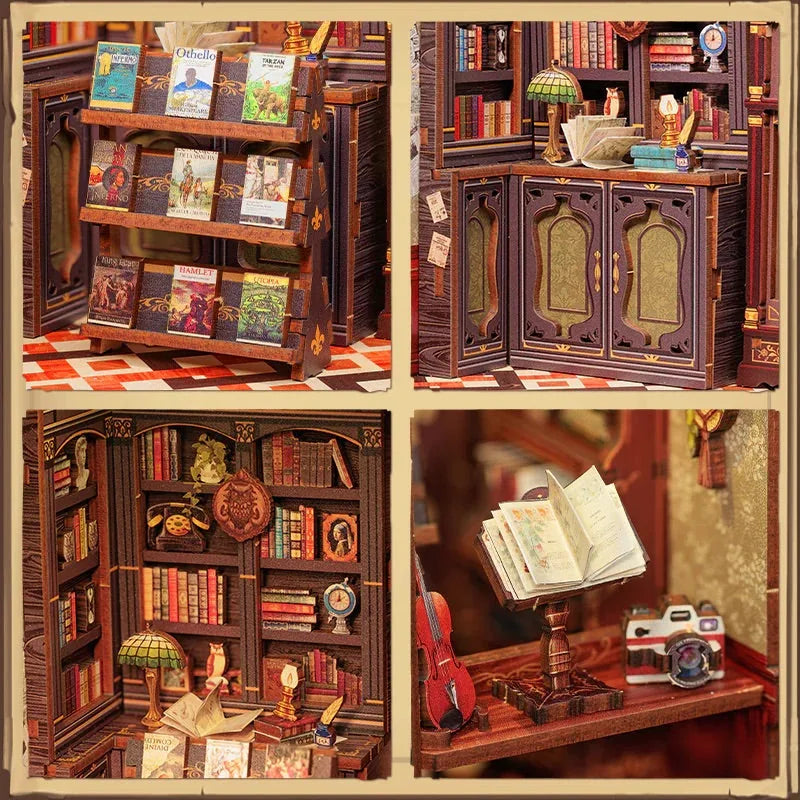 Owl Bookstore - Book nook byggesett – bilde 6